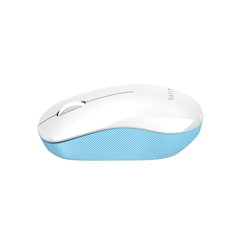 Mouse Wireless HAVIT MS66GT, 1200DPI, Bianco Blu