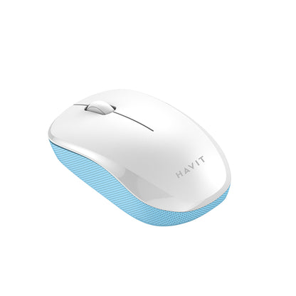 Mouse Wireless HAVIT MS66GT, 1200DPI, Bianco Blu
