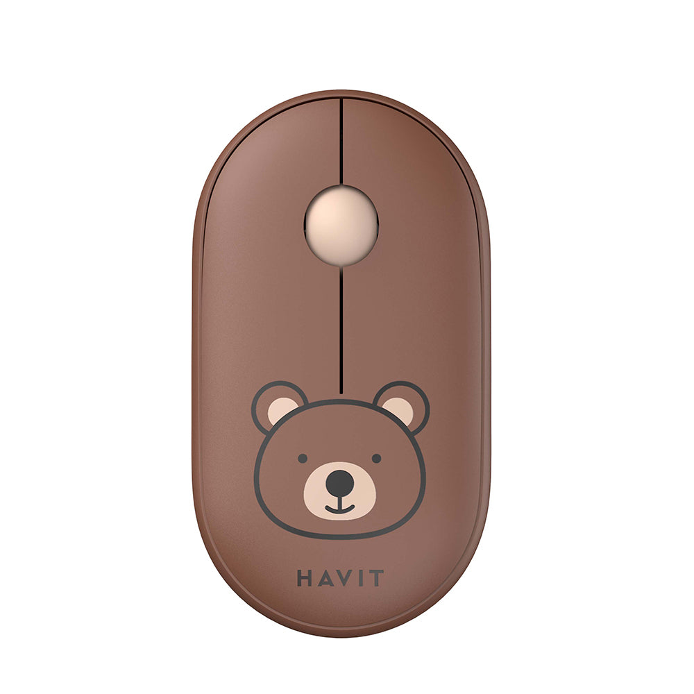 Mouse Wireless HAVIT MS75GT Pro, 1600DPI, Marrone