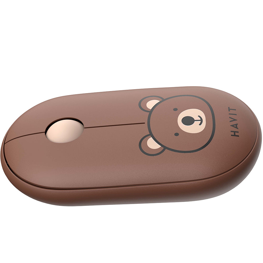 Mouse Wireless HAVIT MS75GT Pro, 1600DPI, Marrone