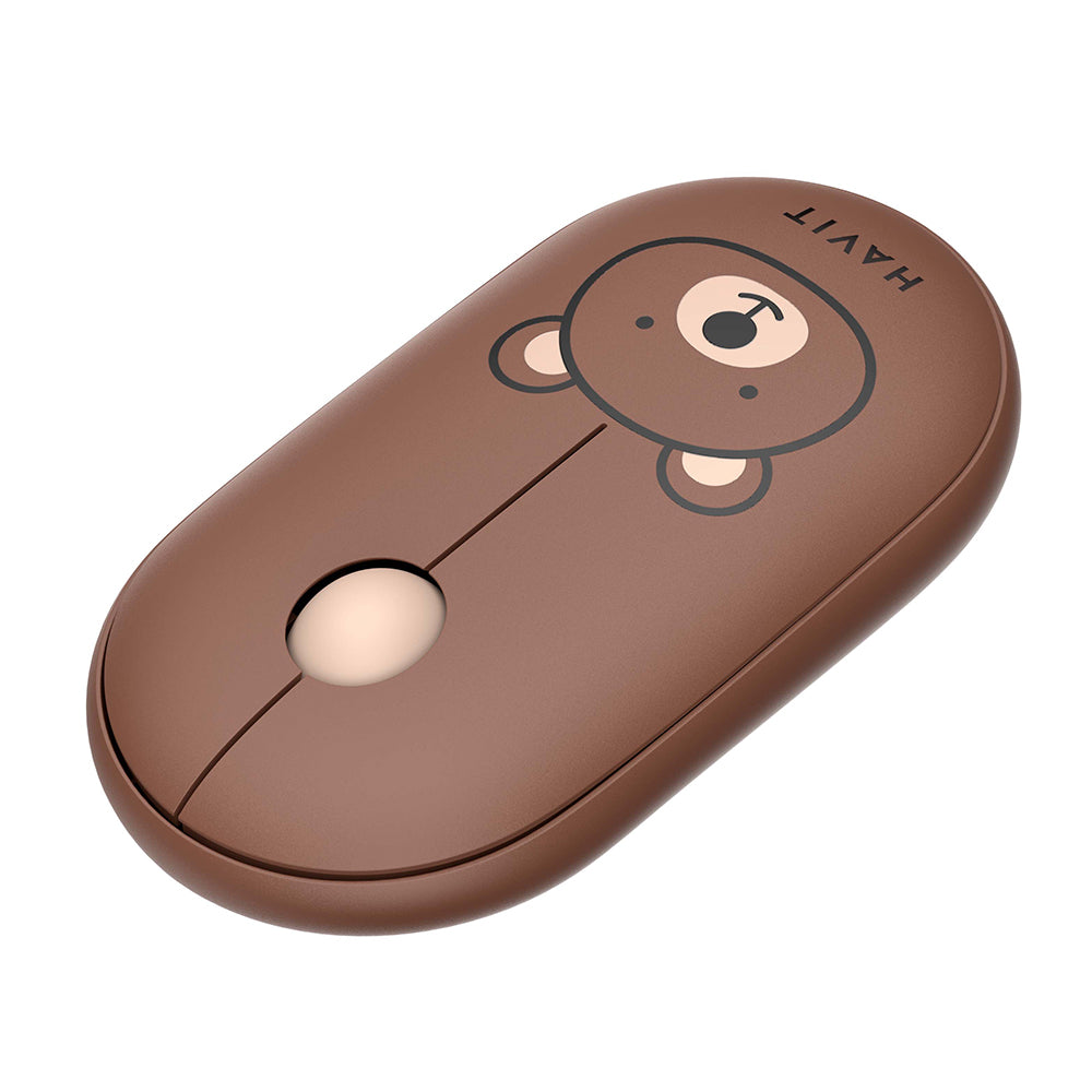 Mouse Wireless HAVIT MS75GT Pro, 1600DPI, Marrone