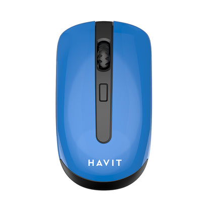 Mouse Wireless HAVIT MS989GT, 800DPI - 1600DPI, Nero Blu