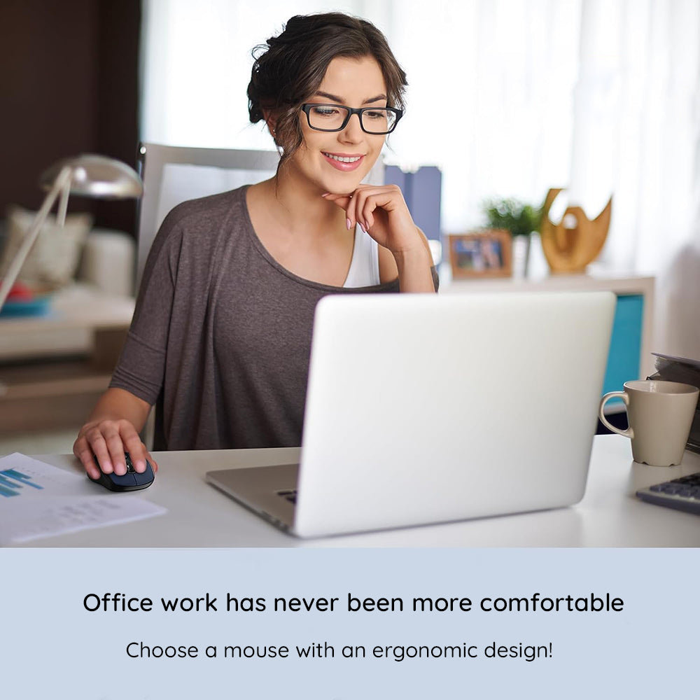 Mouse Wireless HAVIT MS989GT, 800DPI - 1600DPI, Nero Blu