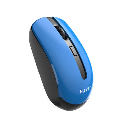 Mouse Wireless HAVIT MS989GT, 800DPI - 1600DPI, Nero Blu