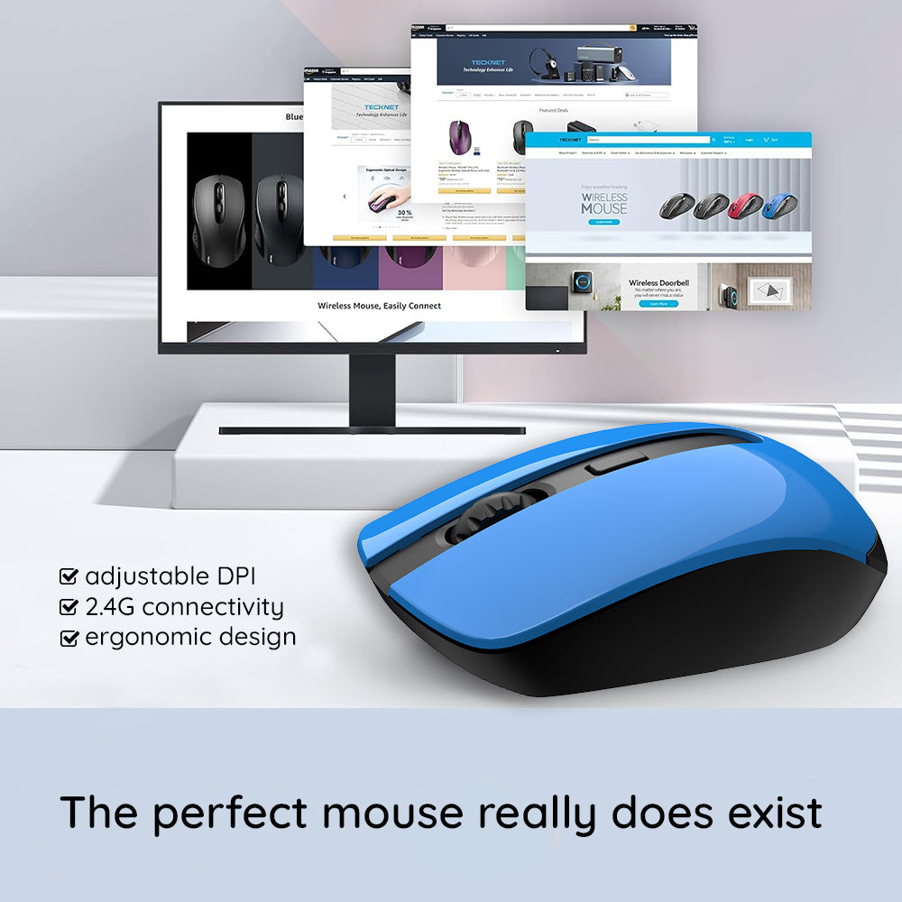 Mouse Wireless HAVIT MS989GT, 800DPI - 1600DPI, Nero Blu