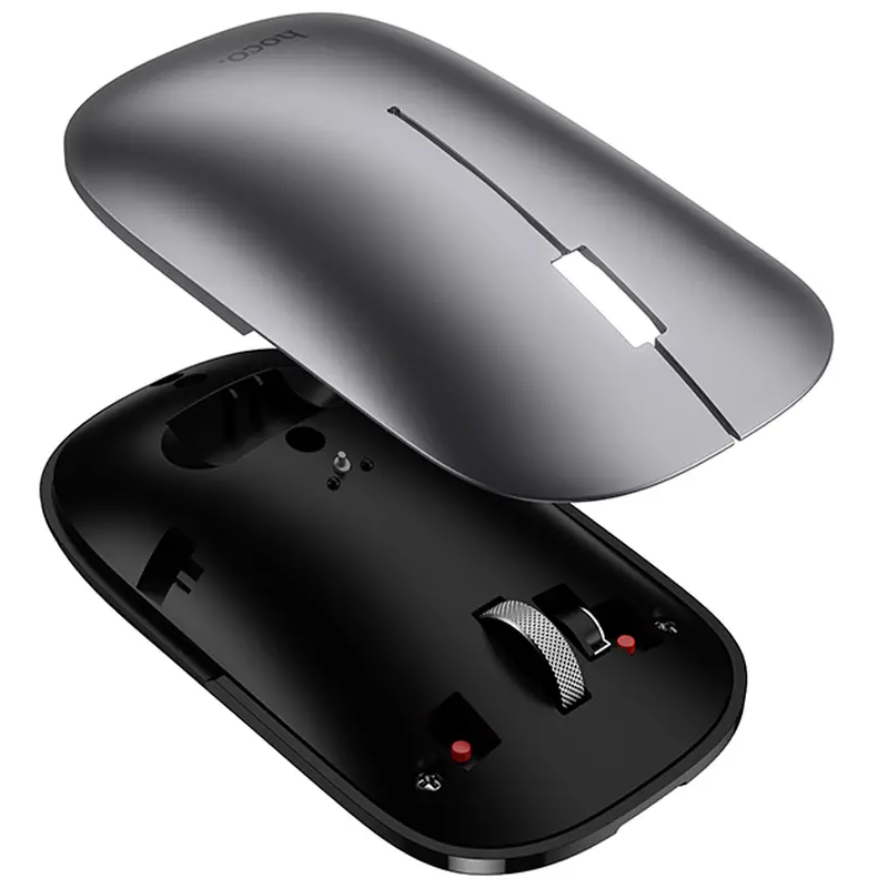 Mouse Wireless HOCO GM43, 1600DPI, BT / Wi-Fi, Grigio
