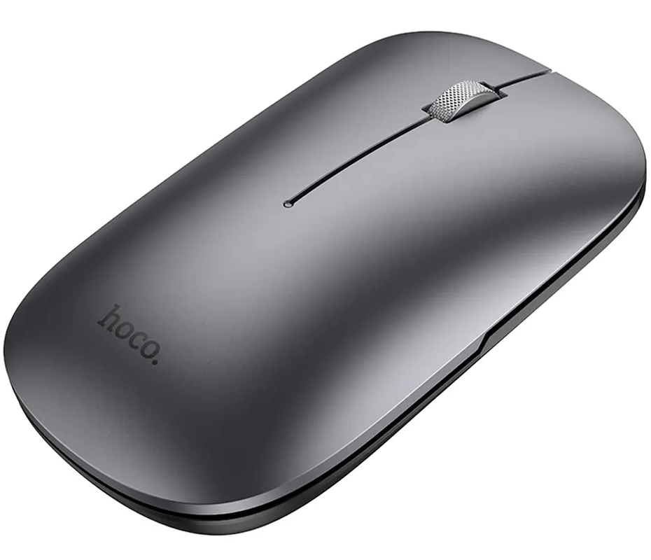 Mouse Wireless HOCO GM43, 1600DPI, BT / Wi-Fi, Grigio