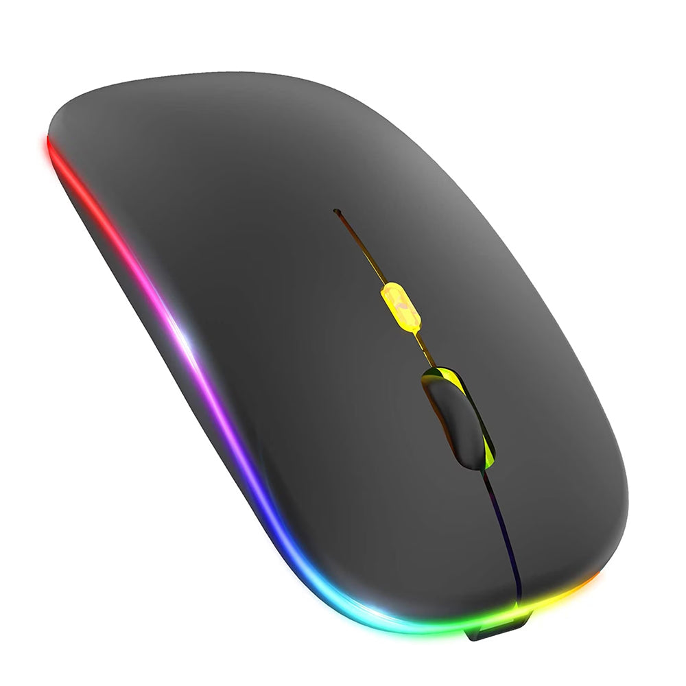 Mouse Wireless Techsuit M1, RGB, 1600DPI, BT / Wi-Fi, Nero