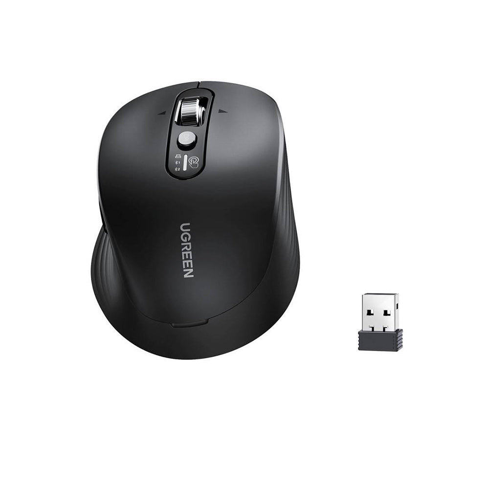 Mouse Wireless UGREEN M752 (75498B), 5000DPI, BT / Wi-Fi, Nero
