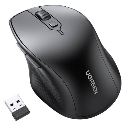 Mouse Wireless UGREEN MU101, 4000DPI, BT / Wi-Fi, Nero