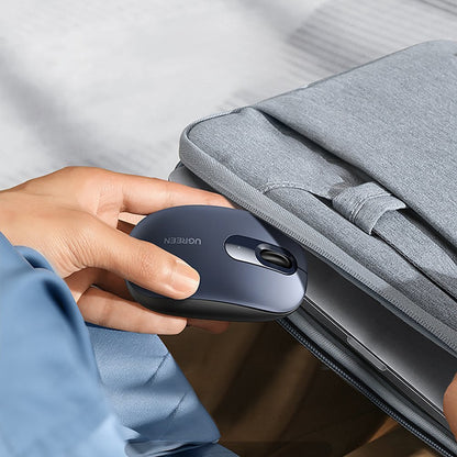 Mouse Wireless UGREEN MU105, 2400DPI, Blu Navy