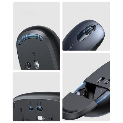 Mouse Wireless UGREEN MU105, 2400DPI, Blu Navy