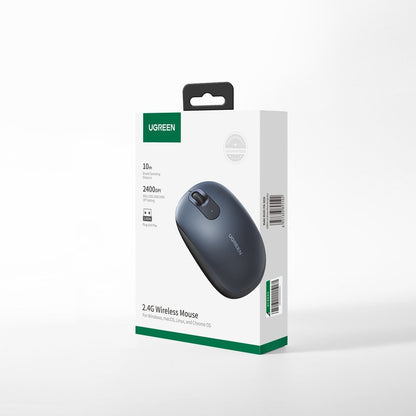 Mouse Wireless UGREEN MU105, 2400DPI, Blu Navy