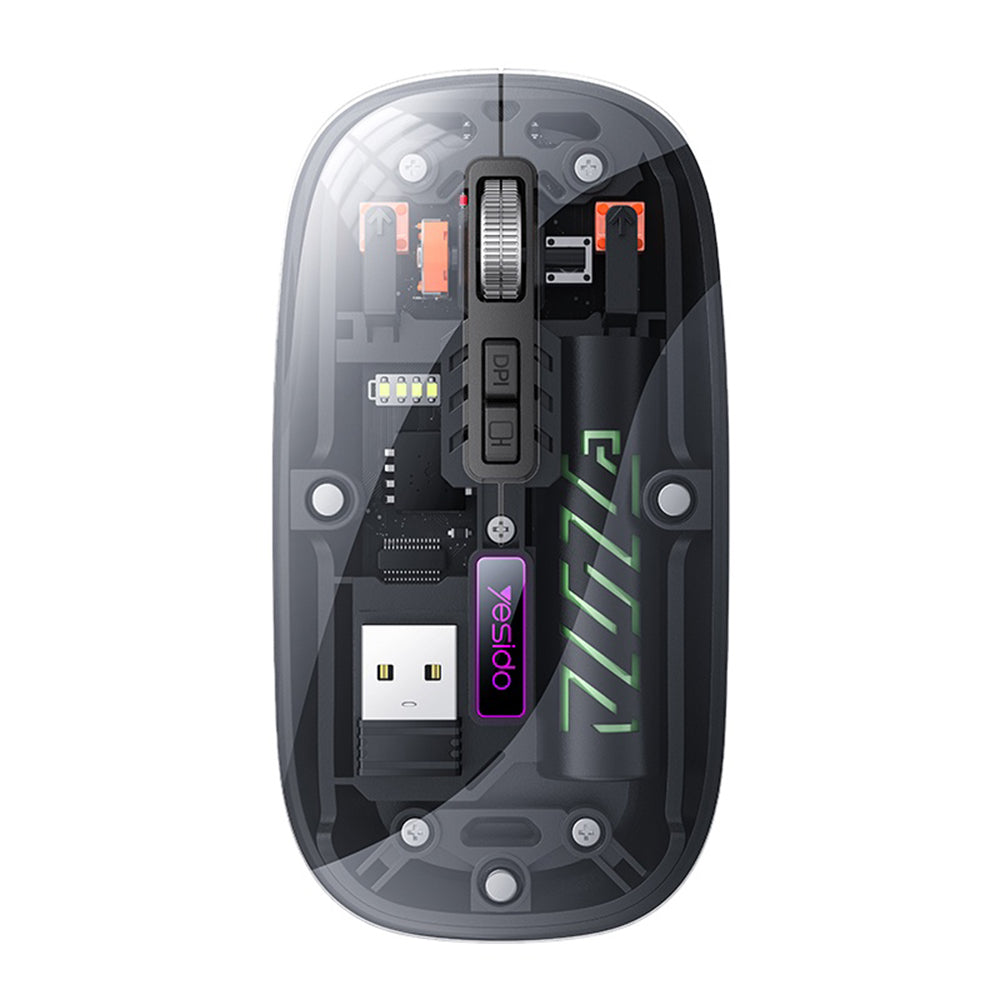 Mouse Wireless Yesido KB29, 800DPI - 1600DPI, BT / Wi-Fi, Nero