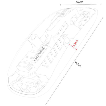 Mouse Wireless Yesido KB29, 800DPI - 1600DPI, BT / Wi-Fi, Nero