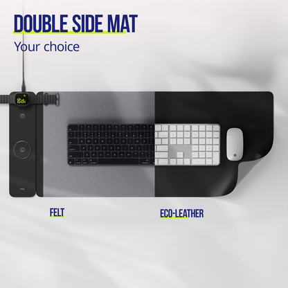 MousePad Allity. ALP-100 4in1 con Ricarica Wireless per Telefono / Orologio / Cuffie, Nero