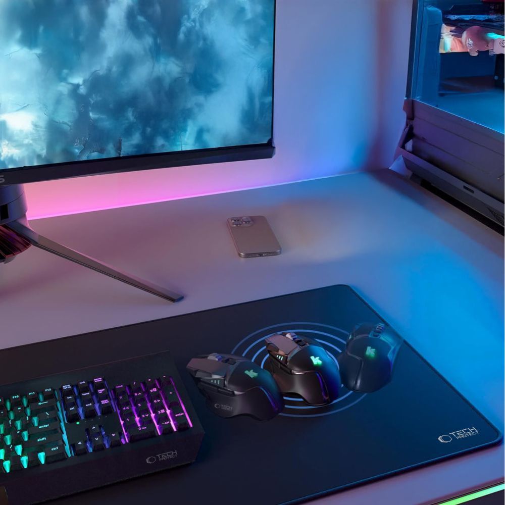 MousePad Tech-Protect A100, 100mm x 500mm, Nero