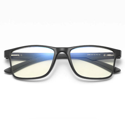 Occhiali da Computer Uomo Techsuit F2388, Anti-Luce Blu, Nero Grigio