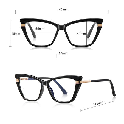 Occhiali Da Computer Donna Techsuit 2271, Anti-Luce Blu, Marrone Chiaro