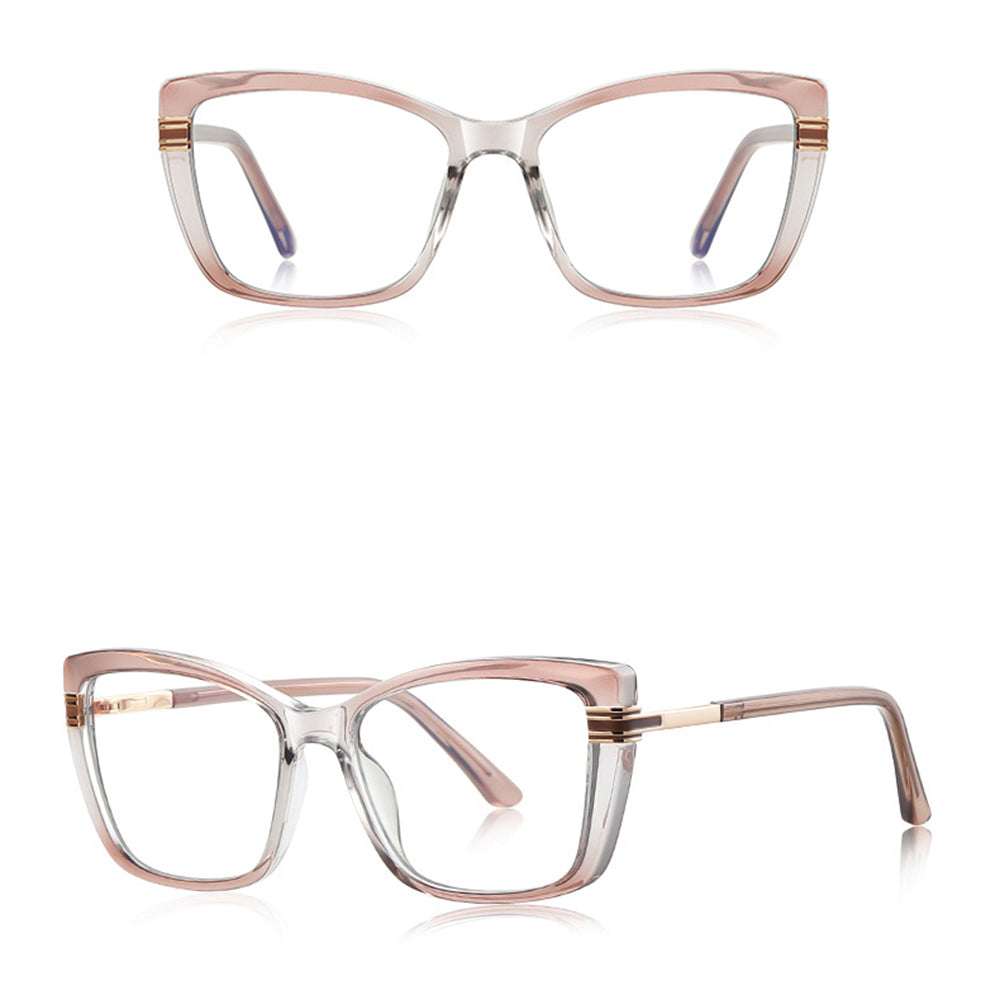 Occhiali Da Computer Donna Techsuit 2273, Anti-Luce Blu, Marrone Chiaro