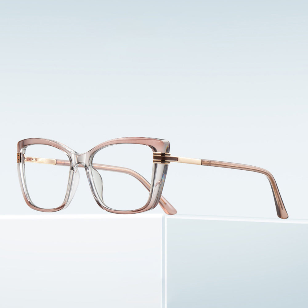 Occhiali Da Computer Donna Techsuit 2273, Anti-Luce Blu, Marrone Chiaro