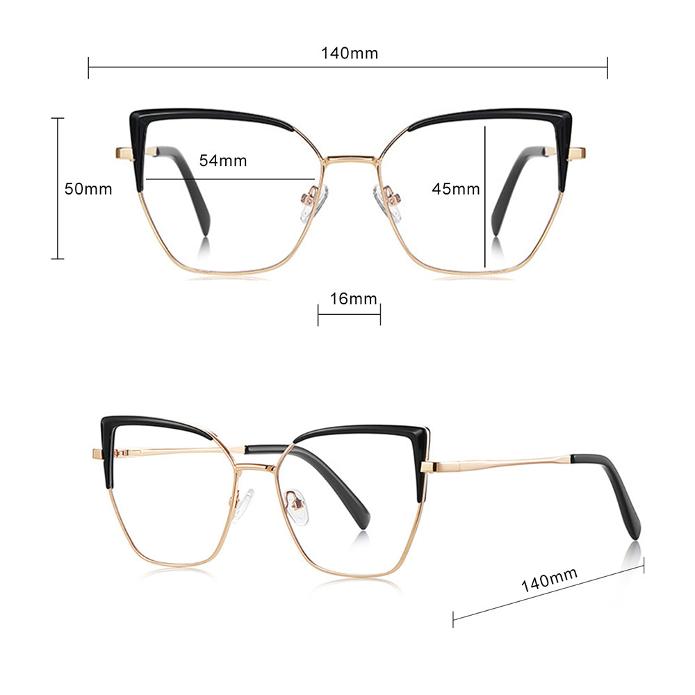 Occhiali Da Computer Donna Techsuit 3156, Anti-Luce Blu, Oro Rosa