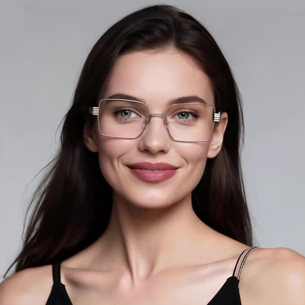 Occhiali Da Computer Donna Techsuit 3160, Anti-Luce Blu, Rosa Dorati