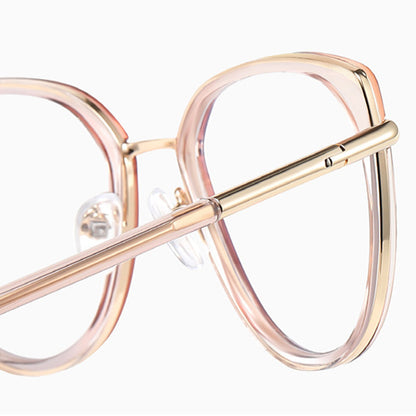 Occhiali da Computer Donna Techsuit 82290, Anti-Luce Blu, Neri Dorati