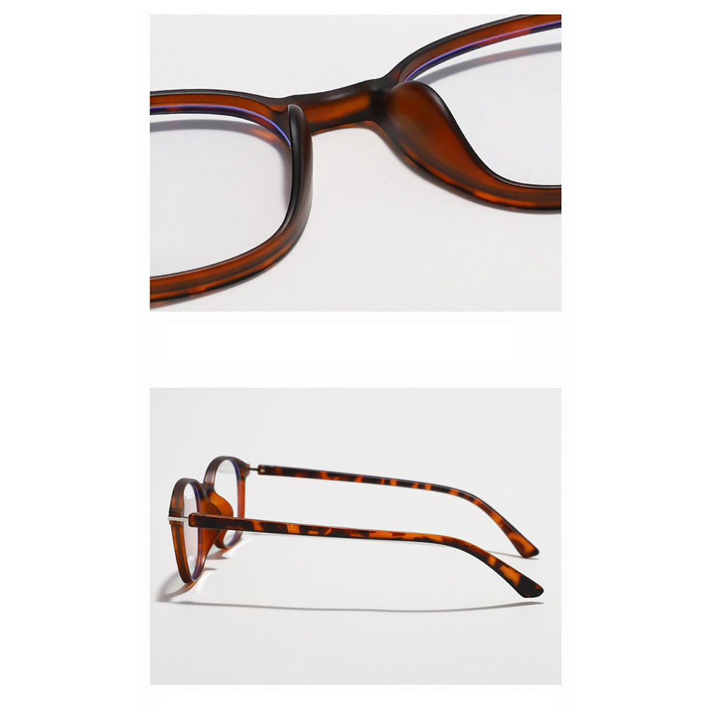 Unisex Techsuit 6635 Computer Glasses, Anti-Blue Light, Light Brown