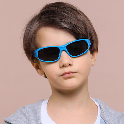 Occhiali da Sole Sportivi per Bambini Techsuit 816-C5, Polarizzati, Blu Gialli
