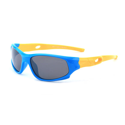 Occhiali da Sole Sportivi per Bambini Techsuit 816-C5, Polarizzati, Blu Gialli