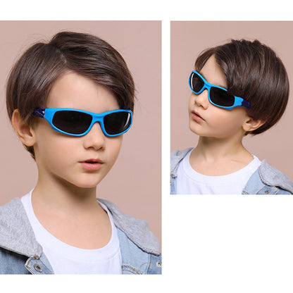 Occhiali da Sole Sportivi per Bambini Techsuit 816-C5, Polarizzati, Blu Gialli