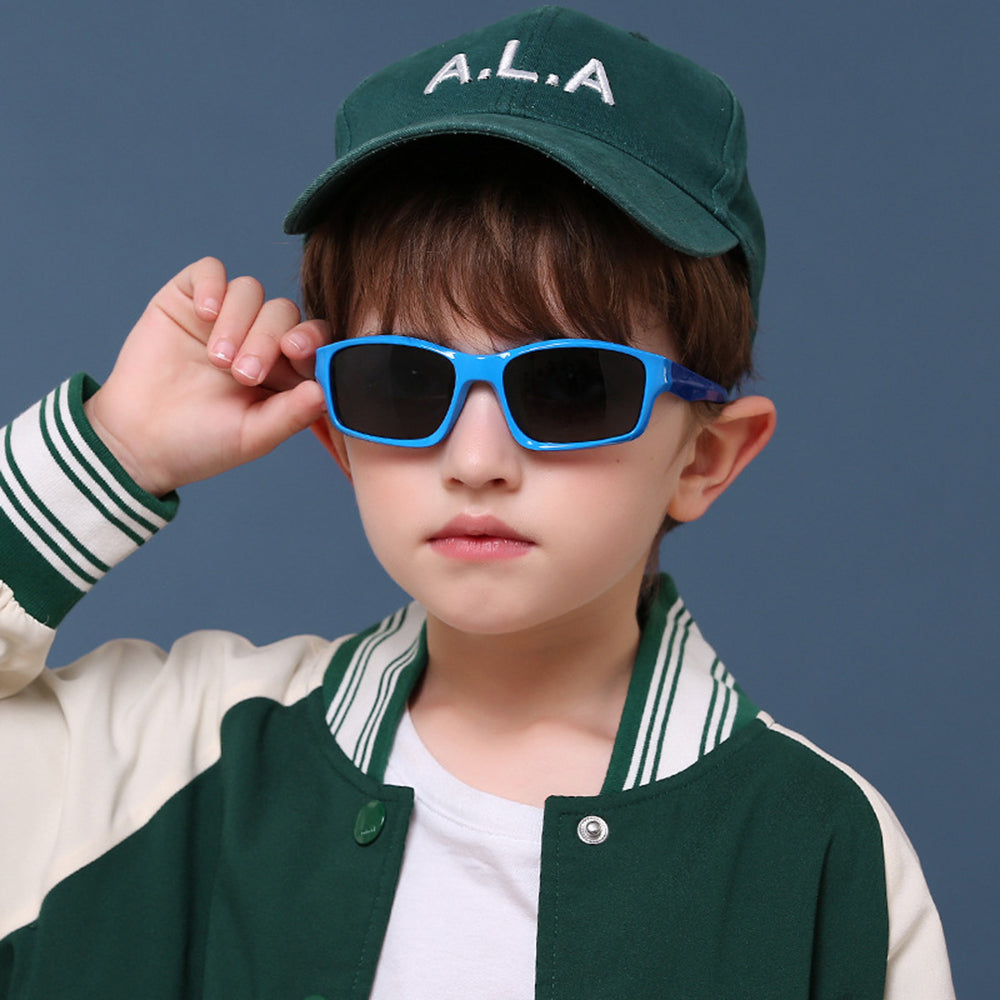 Occhiali da Sole Sportivi per Bambini Techsuit 8202-C29, Polarizzati, Blu