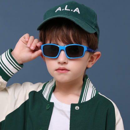 Occhiali da Sole Sportivi per Bambini Techsuit 8202-C30, Polarizzati, Rossi Rosa