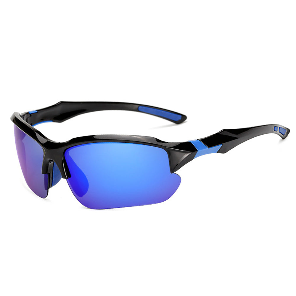 Occhiali da Ciclismo Unisex Techsuit 9301, Protezione UV, Nero Viola