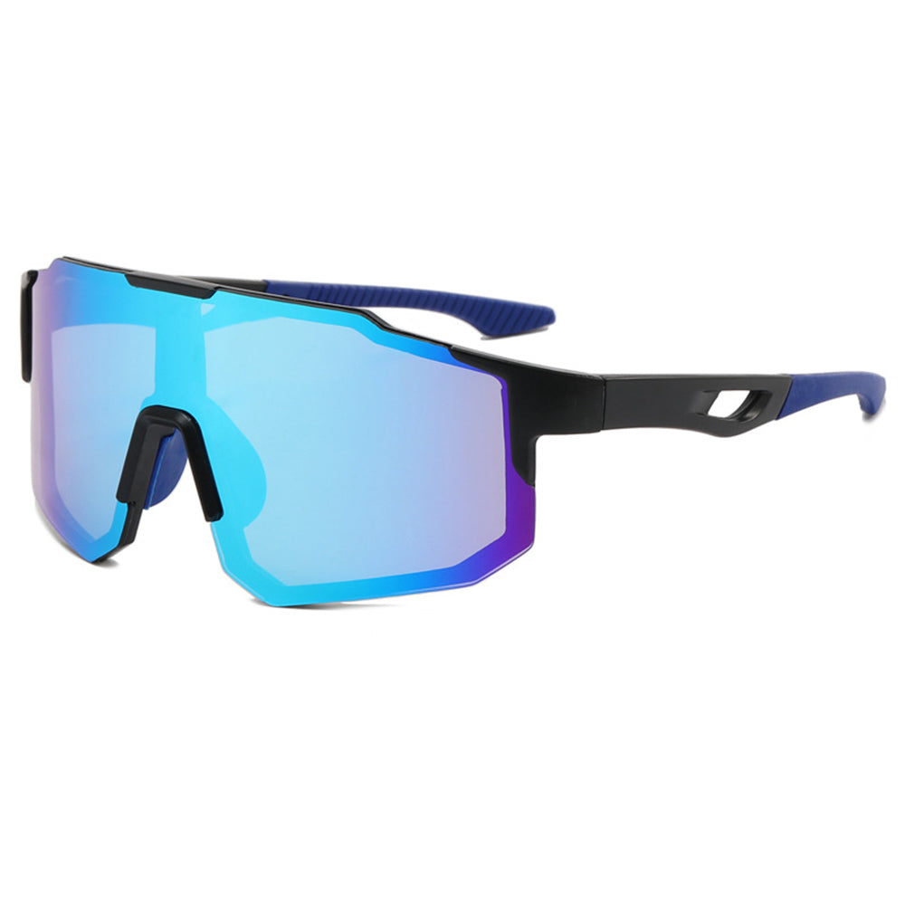 Occhiali da Ciclismo Unisex Techsuit 9337, Protezione UV, Neri Blu
