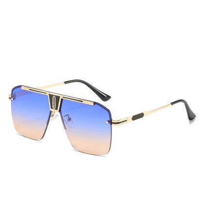 Men's Techsuit 2576 Sunglasses, Gold Blue Brown