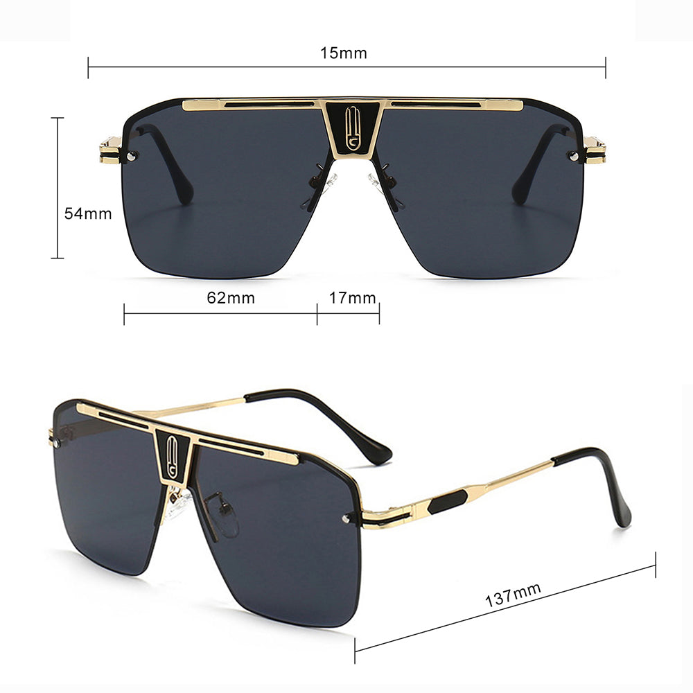 Occhiali da Sole Uomo Techsuit 2576, Neri Grigio Blu