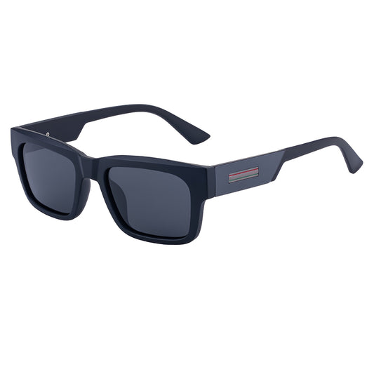Occhiali da Sole Uomo Techsuit 8491, Polarizzati, Protezione UV, Nero Opaco Grigio