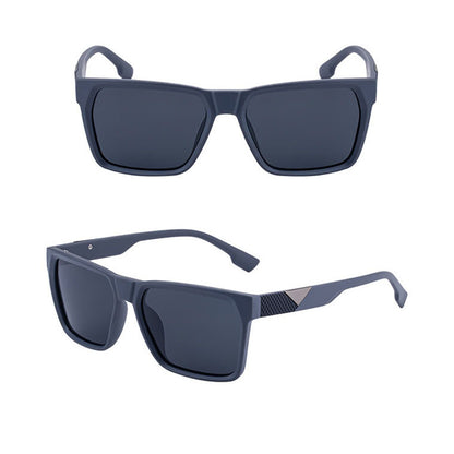 Occhiali da Sole Uomo Techsuit 8500, Polarizzati, Protezione UV, Nero Grigio