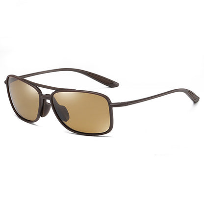 Occhiali da Sole Uomo Techsuit MM99, Polarizzati, Protezione UV, Marrone