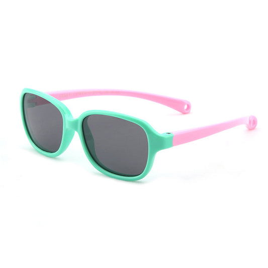 Occhiali da Sole per Neonati Techsuit 8192-C1, Polarizzati, Verde Rosa