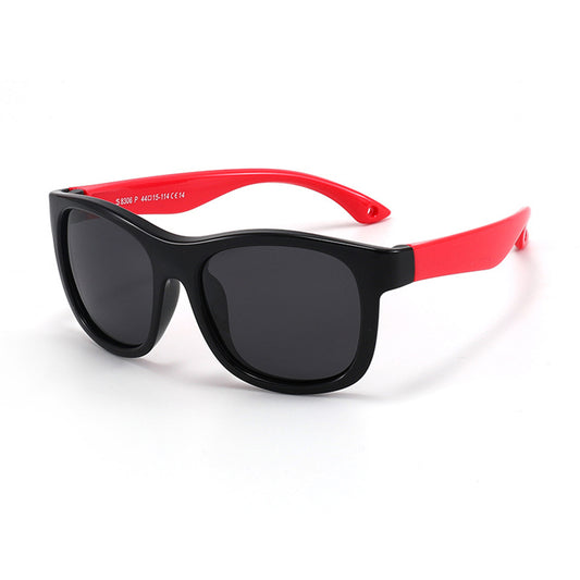Occhiali da Sole per Neonati Techsuit 8306-C14, Polarizzati, Neri Rossi