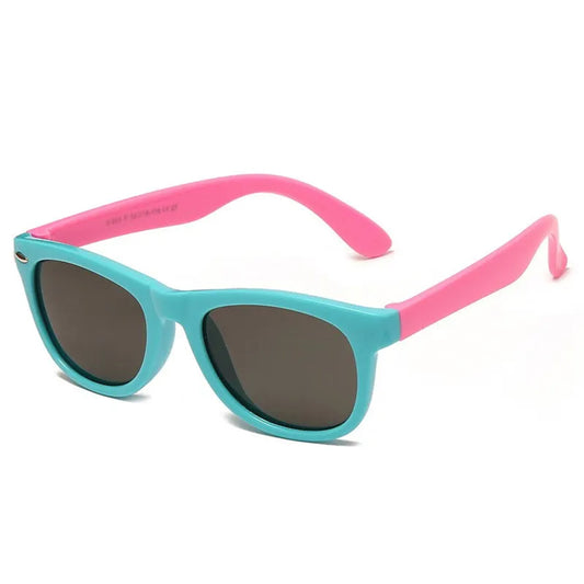 Occhiali da Sole per Neonati Techsuit 8306-C32, Polarizzati, Blu Rosa