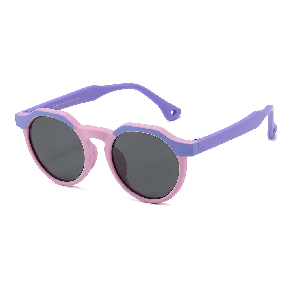 Occhiali da Sole Bambini Techsuit 601, Polarizzati, Protezione UV, Viola Rosa