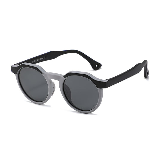 Occhiali da Sole Bambini Techsuit 601, Polarizzati, Protezione UV, Nero Grigio