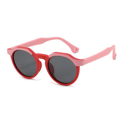 Occhiali da Sole per Bambini Techsuit 601, Polarizzati, Protezione UV, Rosa Rossi