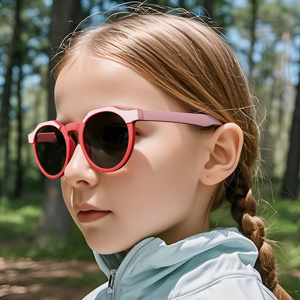 Occhiali da Sole per Bambini Techsuit 601, Polarizzati, Protezione UV, Verde Blu