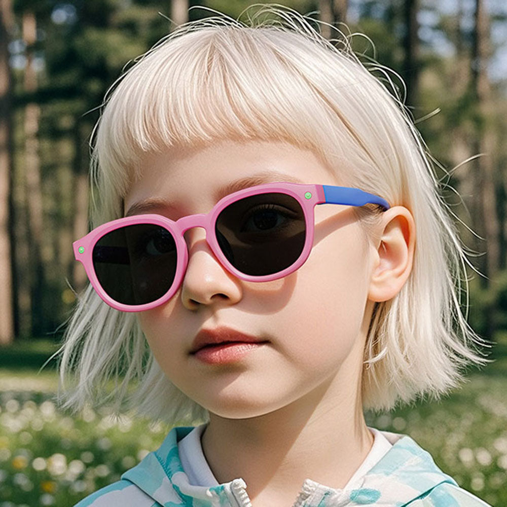 Occhiali da Sole per Bambini Techsuit 616, Polarizzati, Protezione UV, Blu Gialli