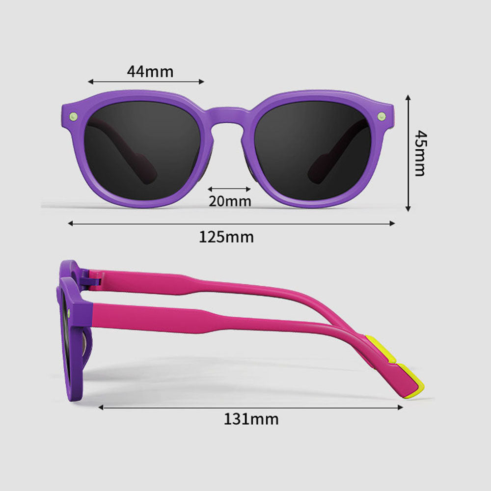 Occhiali da Sole per Bambini Techsuit 616, Polarizzati, Protezione UV, Blu Gialli